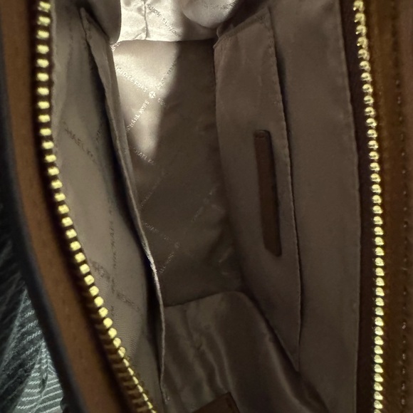 Michael Kors Dark Brown and Tan Satchel